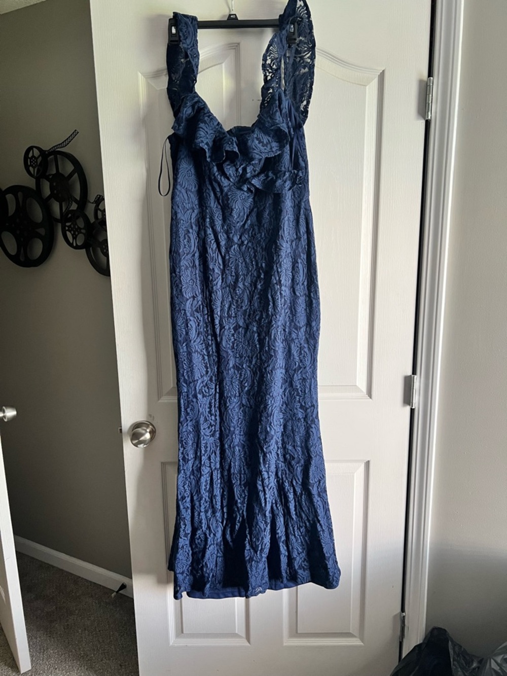 Boohoo Royal Blue lace formal dress